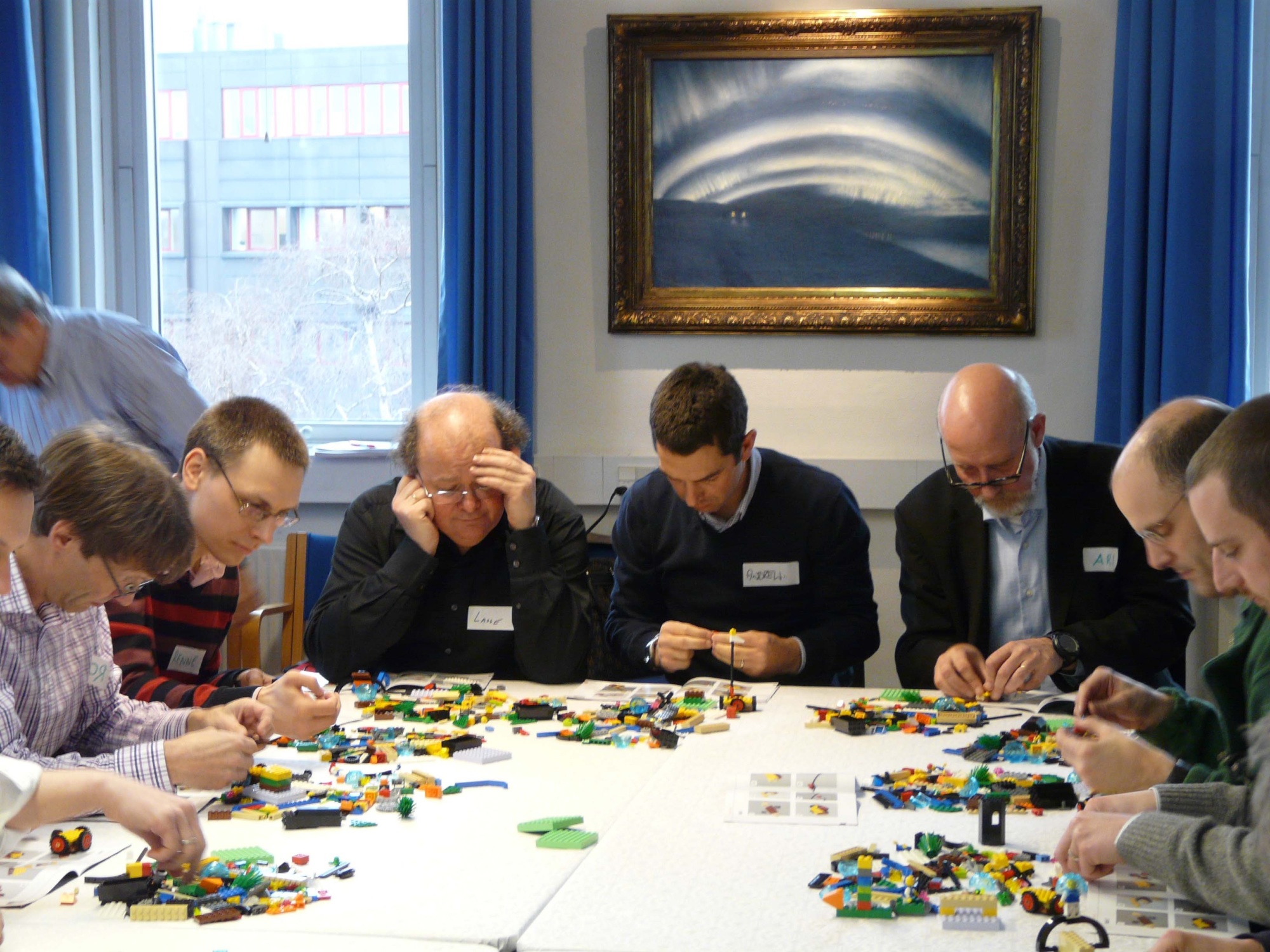 LEGO® SERIOUS PLAY® modeling building begins